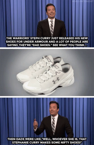 Steph Curry Dad Shoes GIF - Dad Shoes Jimmy Fallon Steph Curry GIFs