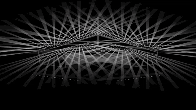 a black and white image of a geometric pattern with the letter x in the center