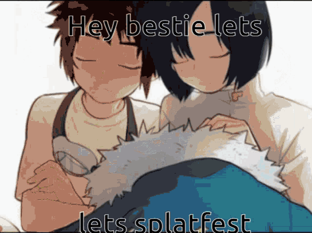 Hey Bestie Lets Splatfest Divorce GIF - Hey Bestie Lets Splatfest Divorce Digimon GIFs