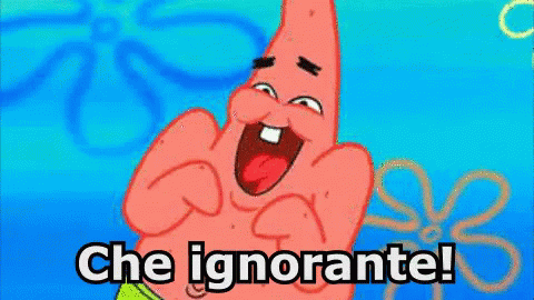 Ignorante Che Ignorante Patrick Spongebob GIF - Ignorant Rude Patrick GIFs