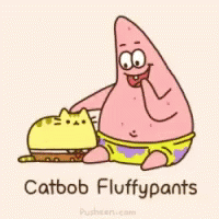 Patrick Spongebob Squarepants GIF - Patrick Spongebob Squarepants Pusheen GIFs