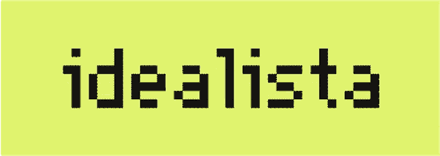 idealista is written in black on a bright yellow background