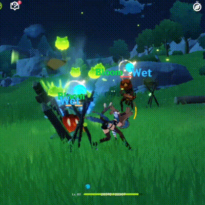 a video game character is being attacked by a frog and has a lot of damage on her .