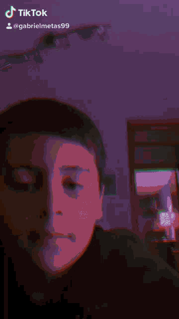 a tiktok video of gabrielmetas99 shows a boy 's face