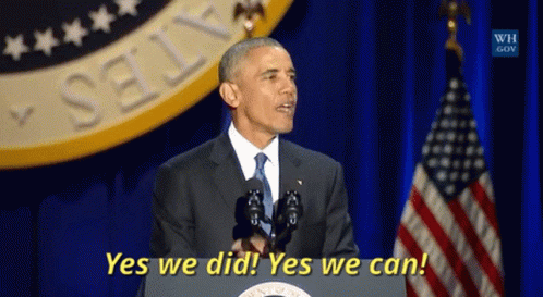 Obama Yes We Did GIF - Obama Yes We Did Yes We Can GIFs
