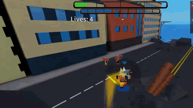 a screenshot of a video game that says lives 4 on the screen