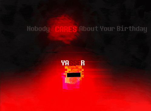 a speech bubble says " yeah nobody ca " in front of a red background