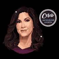 a portrait of a woman with the name jacqueline laurita