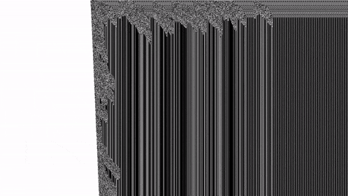 a black and white striped background with a white border