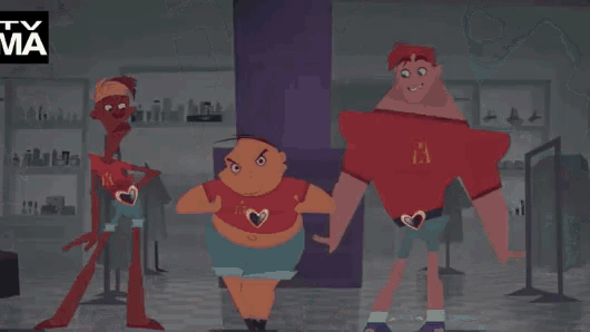 a tv ma logo can be seen in the corner of this cartoon