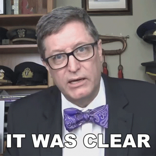 It Was Clear Lance Geiger GIF - It Was Clear Lance Geiger The History Guy GIFs