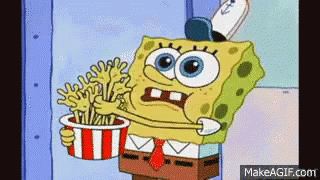 Eating Spongebob Squarepants GIF - Eating Spongebob Squarepants Stress Eating GIFs