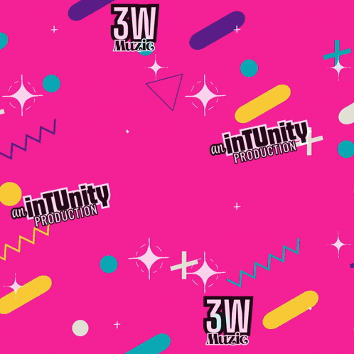 a pink background with the words thank you and 3w music