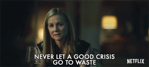 Never Let A Good Crisis Go To Waste Laura Linney GIF - Never Let A Good Crisis Go To Waste Laura Linney Wendy Byrde GIFs