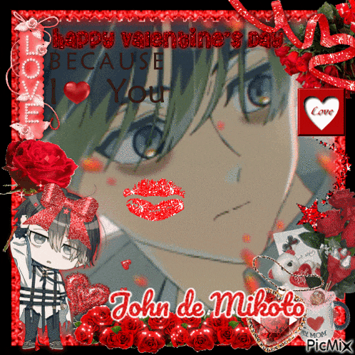 a valentine 's day card with a picture of a boy and the words happy valentine 's day