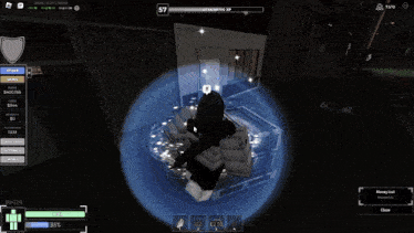 a screenshot of a video game with the number 57 on the top