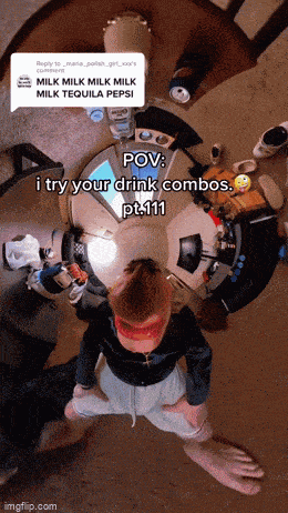 a screenshot of a video titled pov i try your drink combos pt111