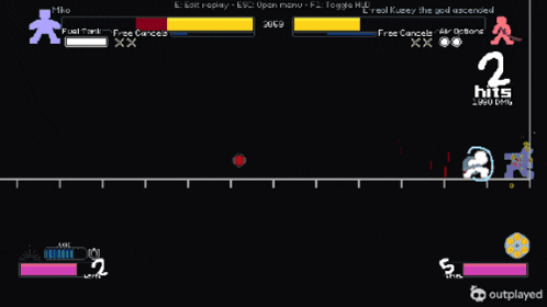 a screenshot of a video game with 39 hits on the screen