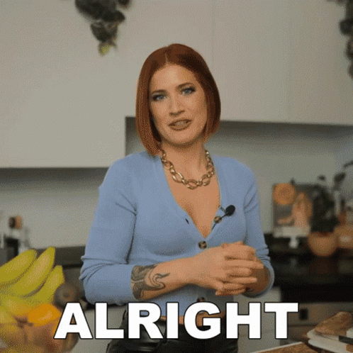 Alright Candice Hutchings GIF - Alright Candice Hutchings Edgy Veg GIFs