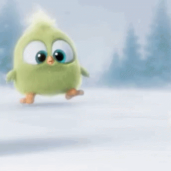 Angry Bird Cute GIF - Angry Bird Cute Snow GIFs