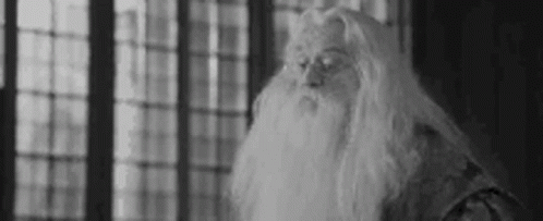 Black And White Dumbledore GIF - Black And White Dumbledore Harry Potter GIFs