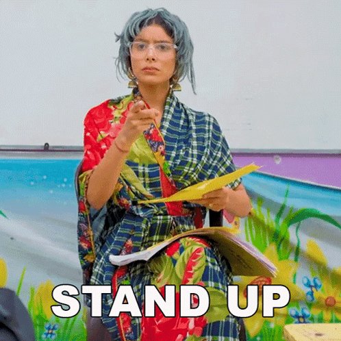 Stand Up Rinki Chaudhary GIF - Stand Up Rinki Chaudhary Kade Hojao GIFs