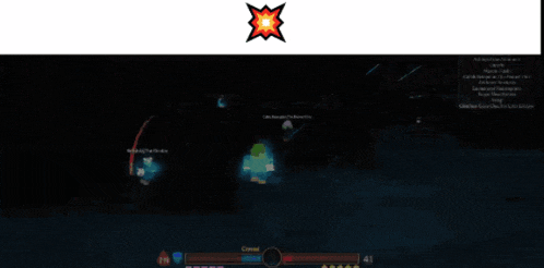 a screenshot of a video game with the word crystal on the bottom