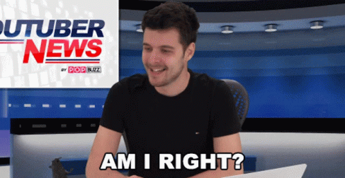Am I Right Benedict Townsend GIF - Am I Right Benedict Townsend Youtuber News GIFs