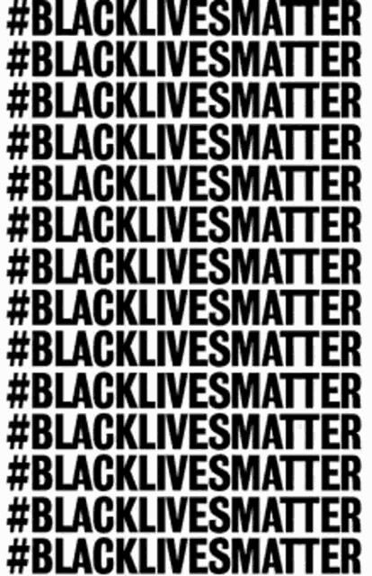 a black and white poster with the words `` black lives matter '' on it .