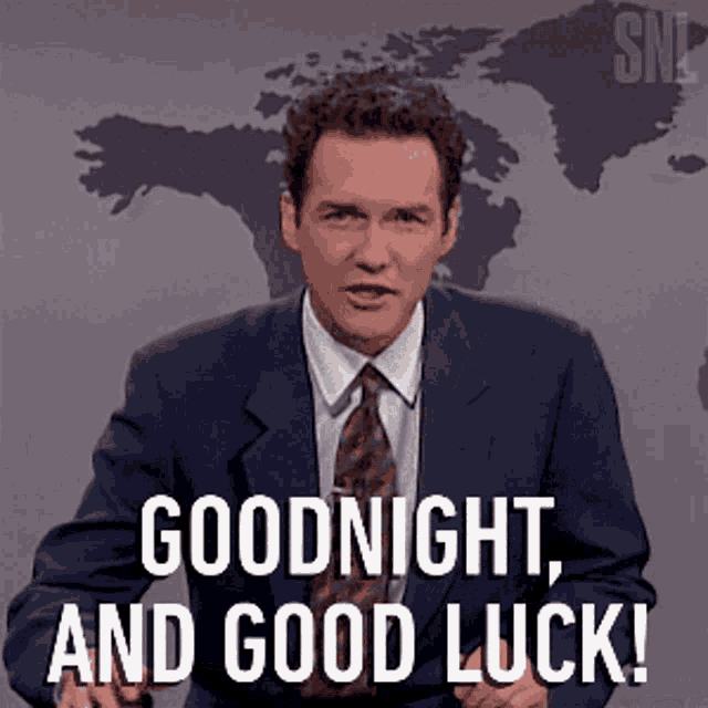 Goodnight Saturday Night Live GIF - Goodnight Saturday Night Live Good Luck GIFs