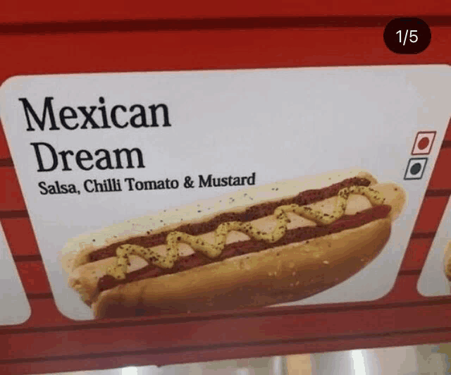 a mexican dream hot dog with salsa chilli tomato and mustard on a bun
