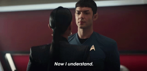 Now I Understand Spock GIF - Now I Understand Spock Star Trek Strange New Worlds GIFs