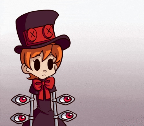 a cartoon character wearing a top hat and a bow tie