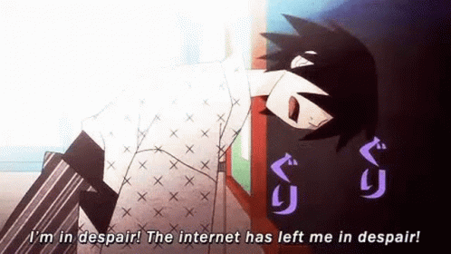 Internet Despair GIF - Internet Despair Anime GIFs