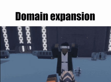 a screenshot of a video game with the words domain expansion below it