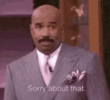 Steve Harvey Sorry GIF - Steve Harvey Sorry Sorry About That GIFs