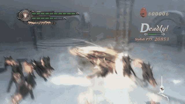 a screenshot of a video game that says deadly on the bottom