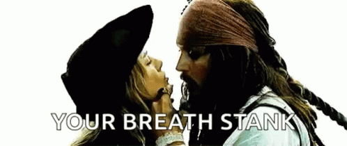 Jack Sparrow Pirates Of The Caribbean GIF - Jack Sparrow Pirates Of The Caribbean Your Breath Stank GIFs