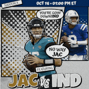 an advertisement for a football game between the jaguars and the indians