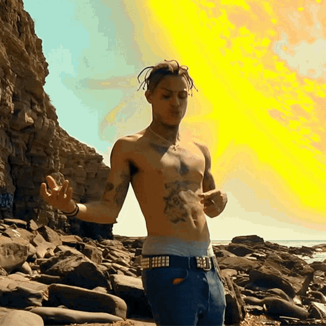 Air Guitar Lil Skies GIF - Air Guitar Lil Skies Signs Of Jealousy Song GIFs
