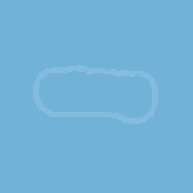 a blue circle on a white background that is empty