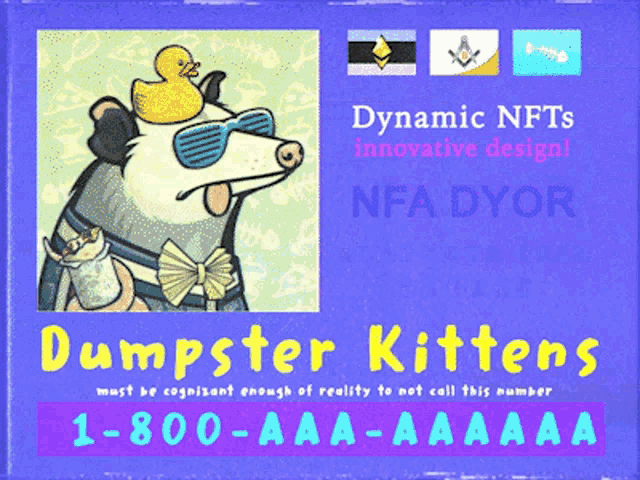 Dumpster Kitten Nft GIF