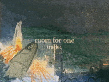 a drawing of a rocket with the words room for one track 1 above it