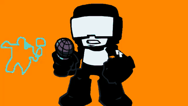 a pixel art of a robot with a messenger icon on his chest