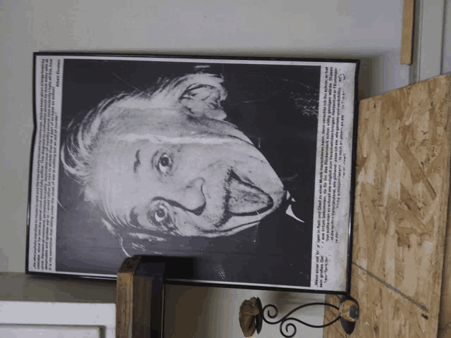 a black and white photo of albert einstein with a quote on it