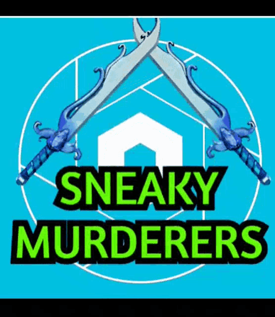 a logo for sneaky murderers has two swords crossed over each other