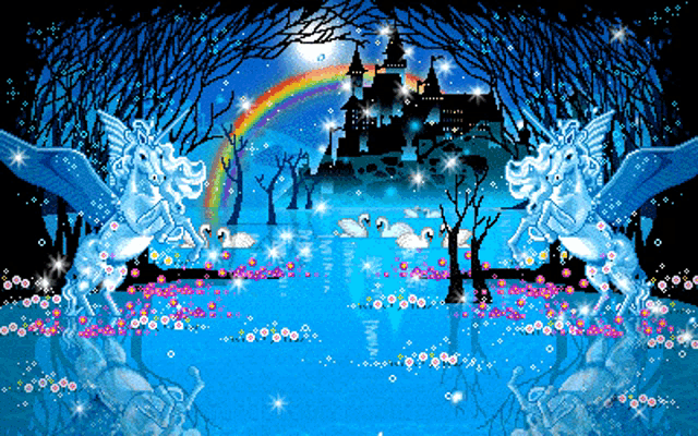 Unicorn Castle GIF - Unicorn Castle Rainbow GIFs