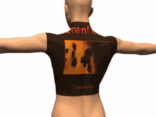 a mannequin is wearing a shirt that says amsterdam
