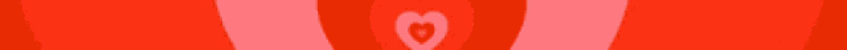 a red and pink striped background with a circle in the middle of it