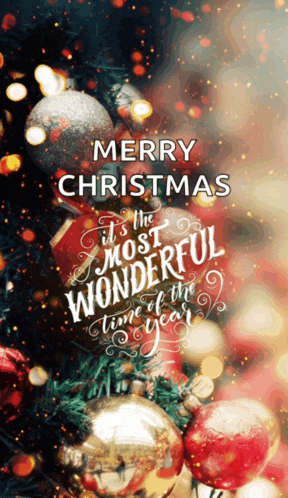 merry christmas it 's the most wonderful time of the year written on a poster